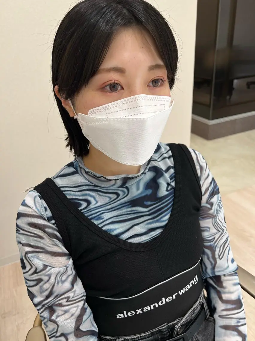 ショート カラー ボブ 外国人対応 佐久間のヘアスタイル