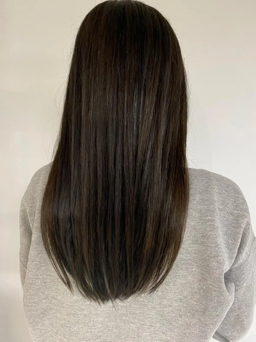 ロング カラー カット 縮毛矯正 トリートメント KOOKI スティードトーキョーのヘアスタイル