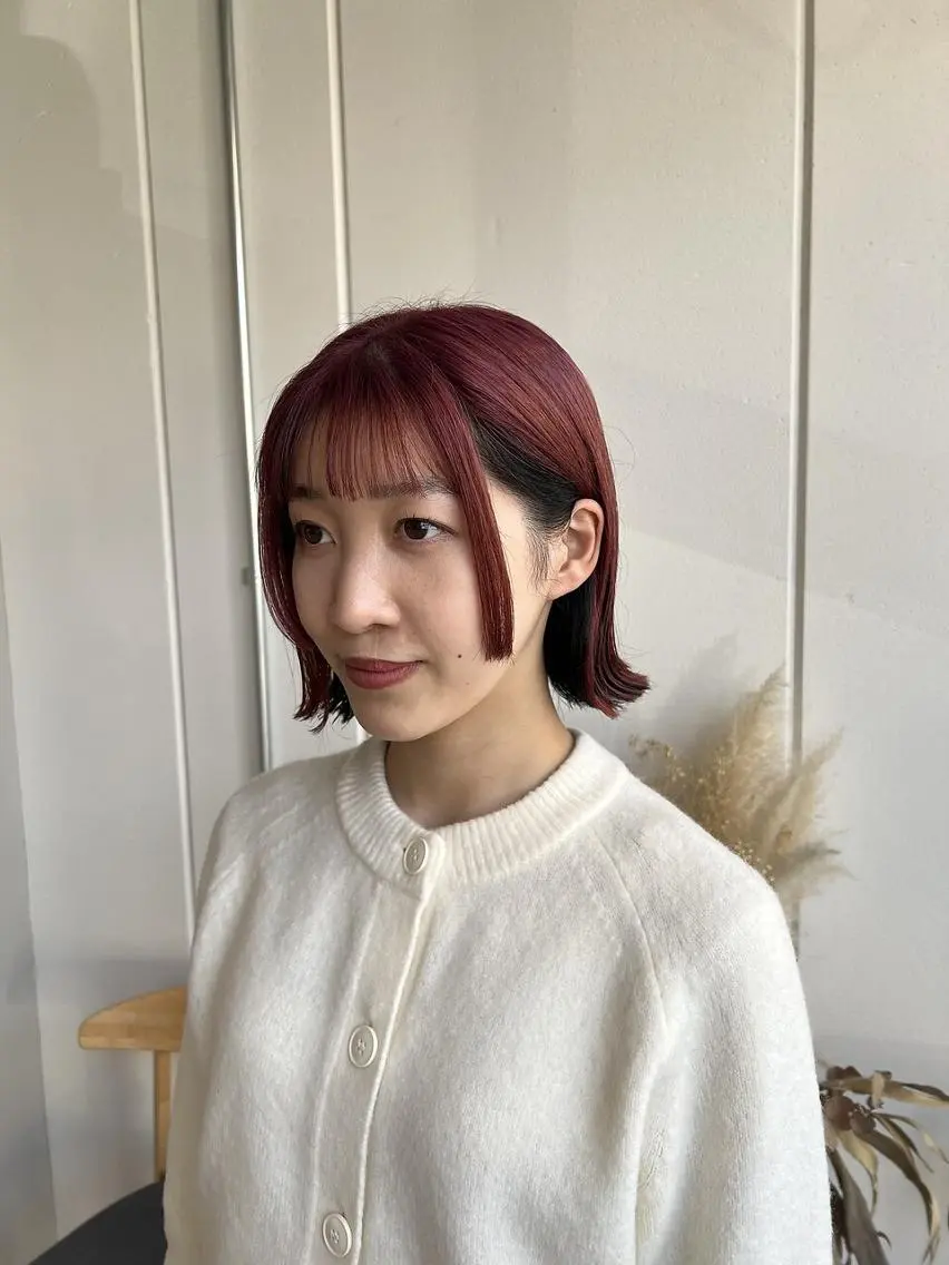 カラー 玉造/ボブ レイヤー🍀マツモトのヘアスタイル
