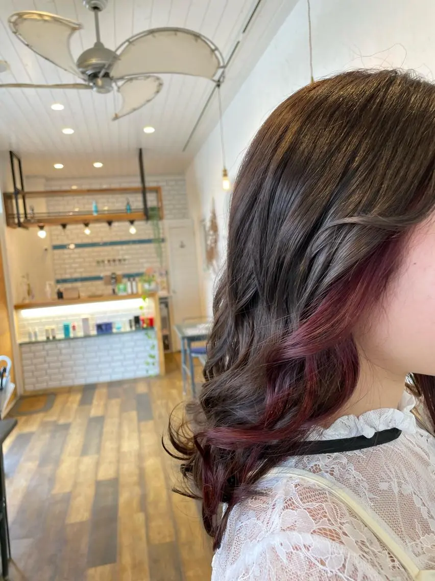 ロング カラー アッシュ アッシュブラウン ベージュカラー ブリーチ ブラウンカラー ヘアカラー 🌸小掛🌸 豊橋外国人風カラーのヘアスタイル