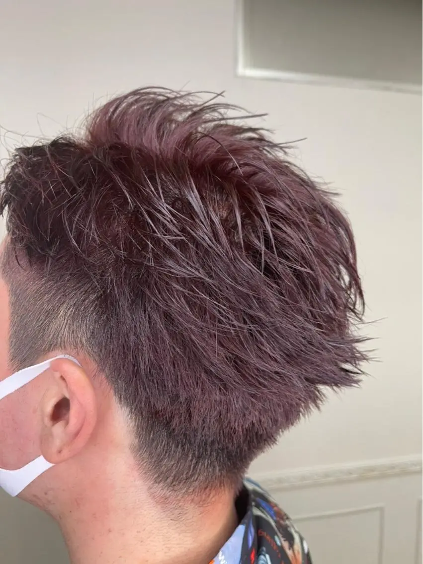 メンズ 中顔面短縮 顔まわり新田大翔のヘアスタイル