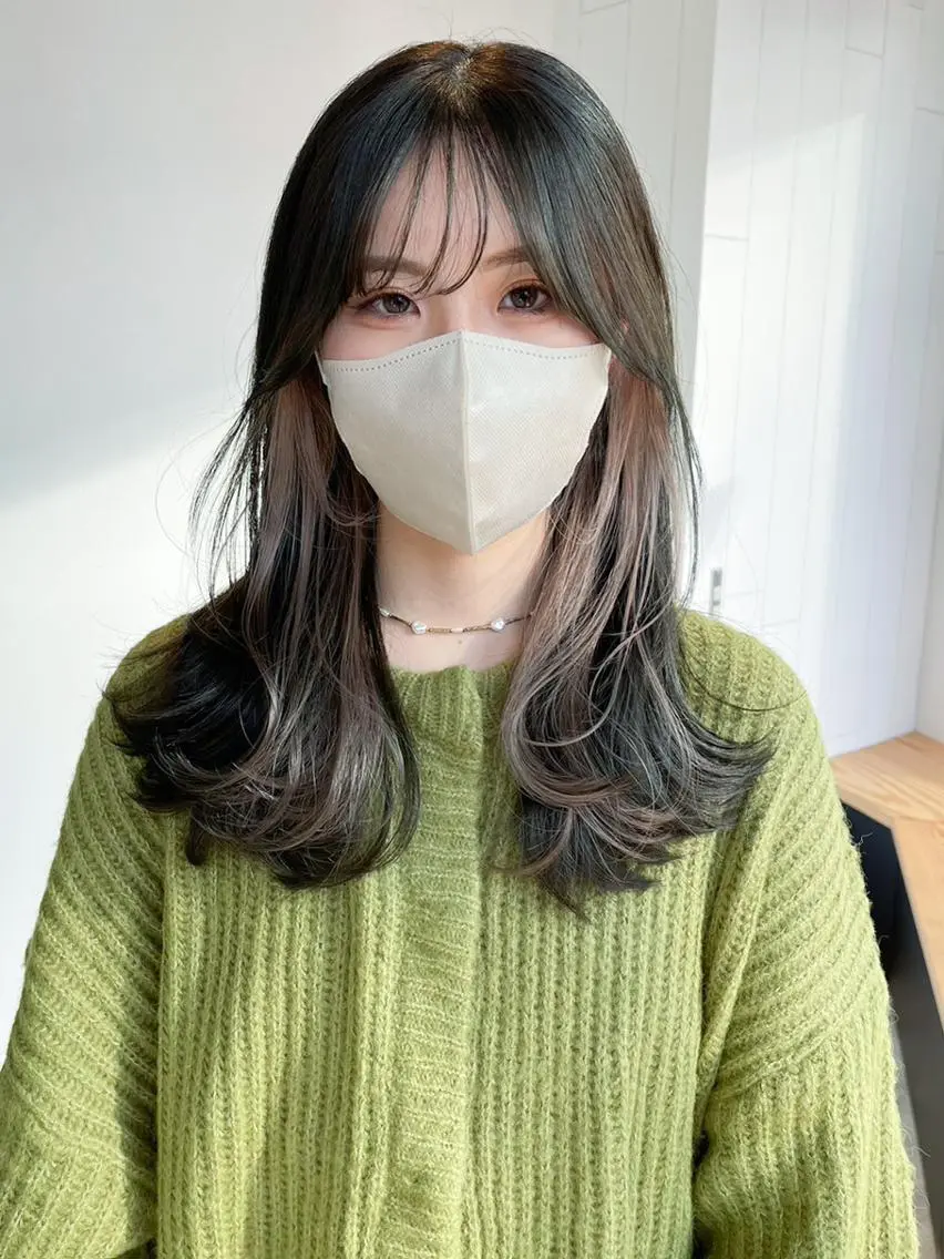 ミディアム カラー パーマ ヘアアレンジ レイヤーカット カット ヘアカラー トリートメント ITbyALBUM 藤沢店のヘアスタイル