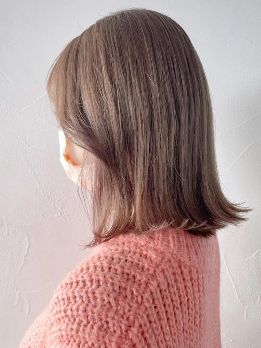 ミディアム カラー ベージュカラー ITbyALBUM 下北沢店のヘアスタイル