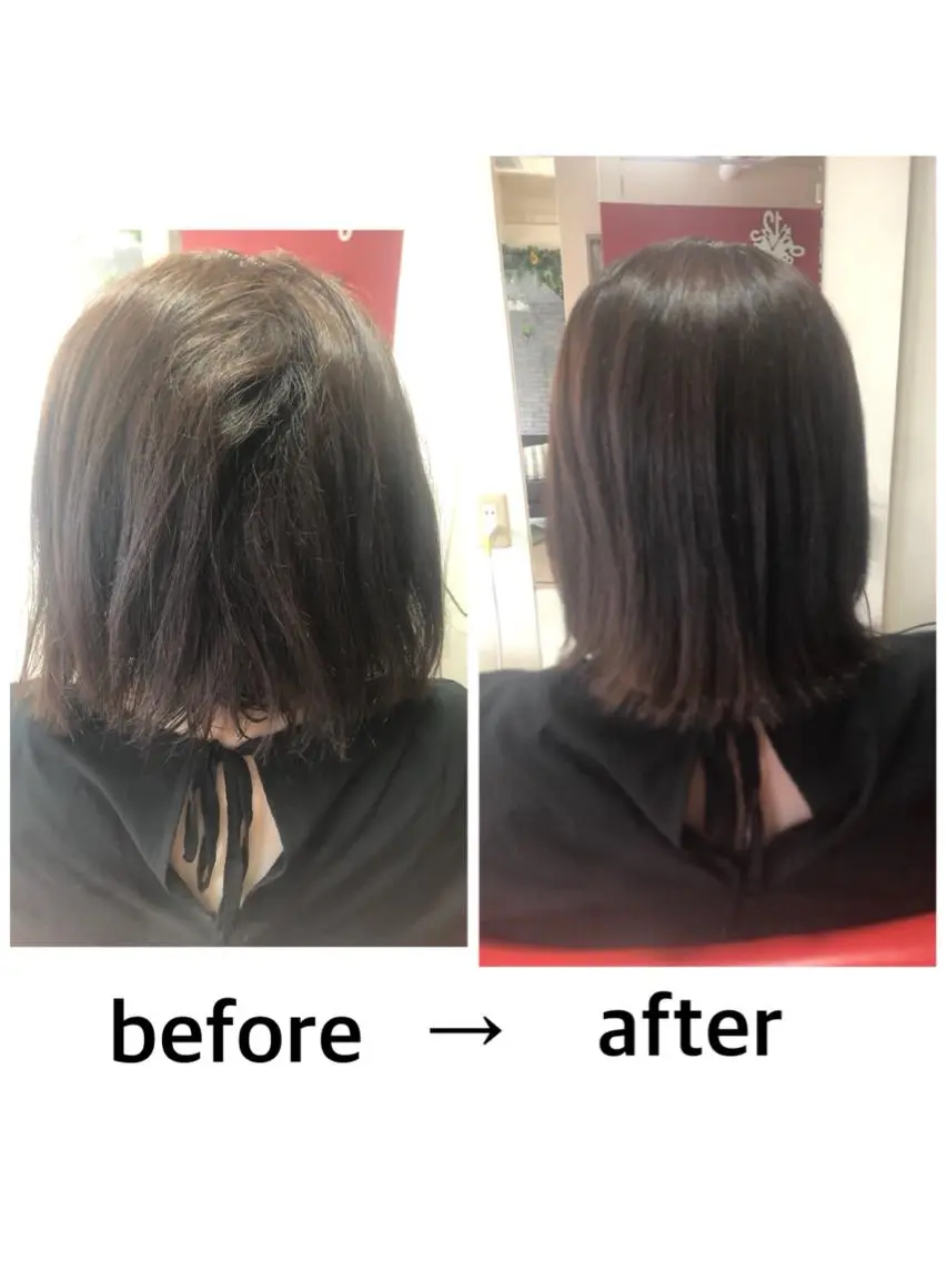 ミディアム 岸本 友子のヘアスタイル