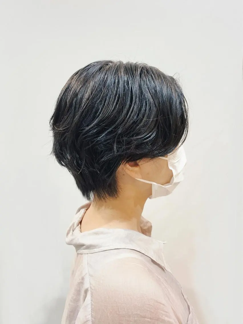 ショート パーマ ハンサムショート ショートヘア Honami カラー診断/髪質改善のヘアスタイル