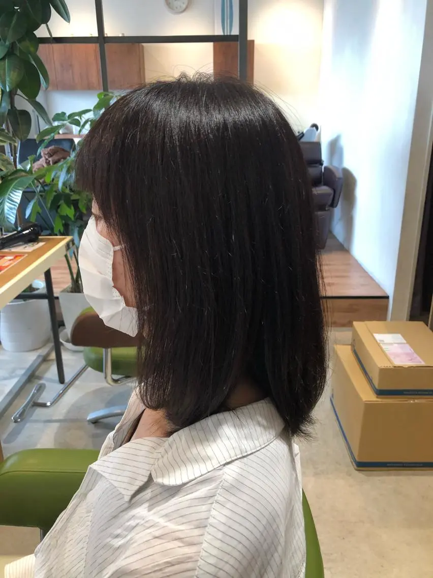 ミディアム 森 翼のヘアスタイル