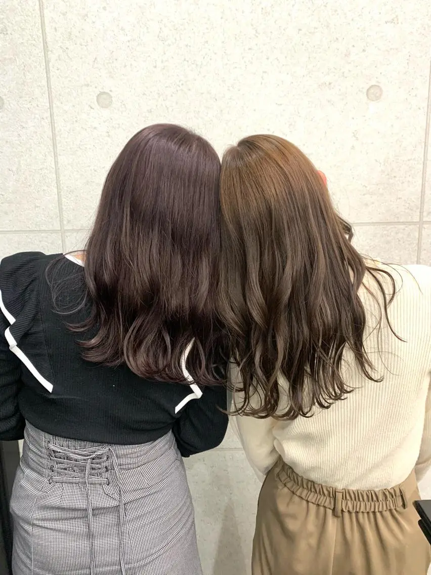 ロング カラー レイヤー ハイトーン 暖色⭐︎KANAKOのヘアスタイル