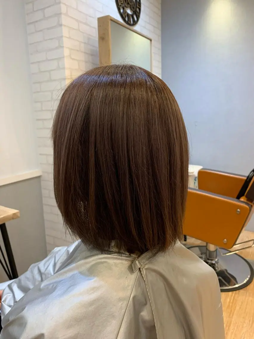 カラー ブリーチ バイオレットカラー 杉山 拓矢のヘアスタイル