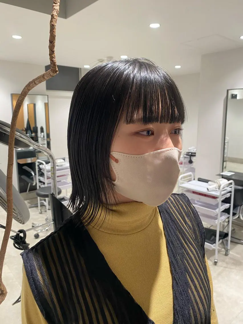 ミディアム カラー stylist トモヤのヘアスタイル