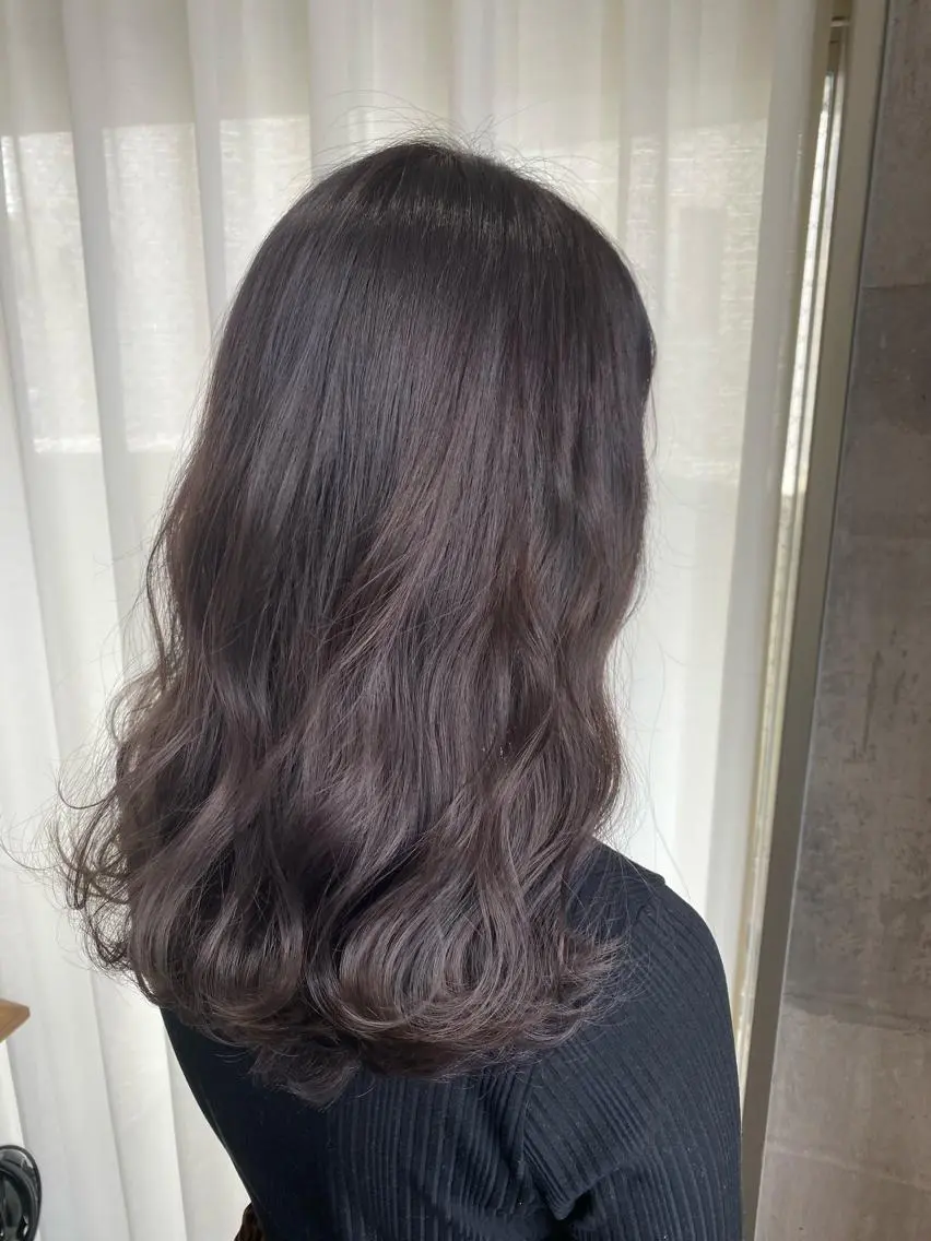セミロング カラー 髪質改善💓艶髪💓 暖色💗加藤あゆみのヘアスタイル