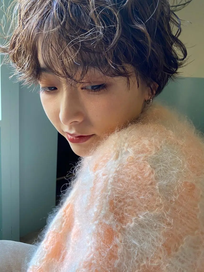 ショート カラー ヘアアレンジ アクアカラー ダブルカラー グラデーションカラー ハイライトカラー イルミナカラー 💈Chlom💈_ 公式_NewOpenのヘアスタイル