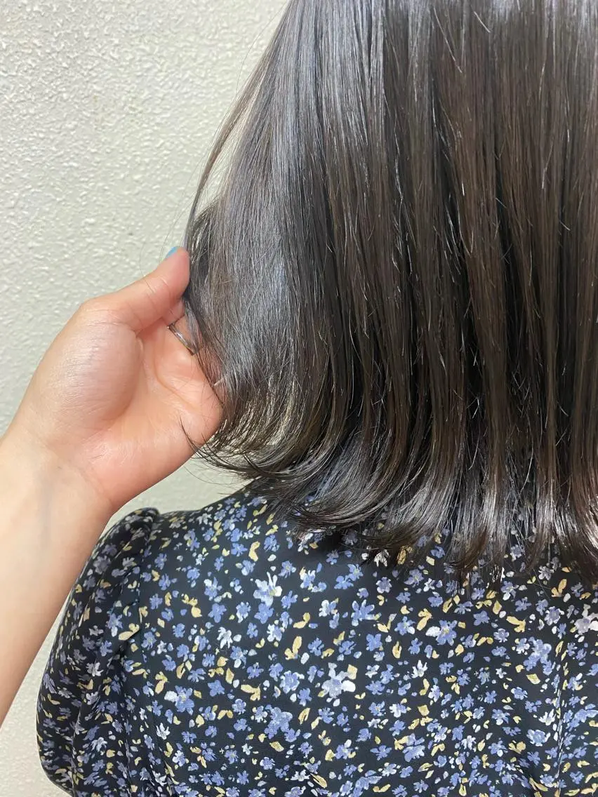 ミディアム カラー アディクシーカラー オレンジ 縮毛矯正/艶カラー/ ikedaのヘアスタイル