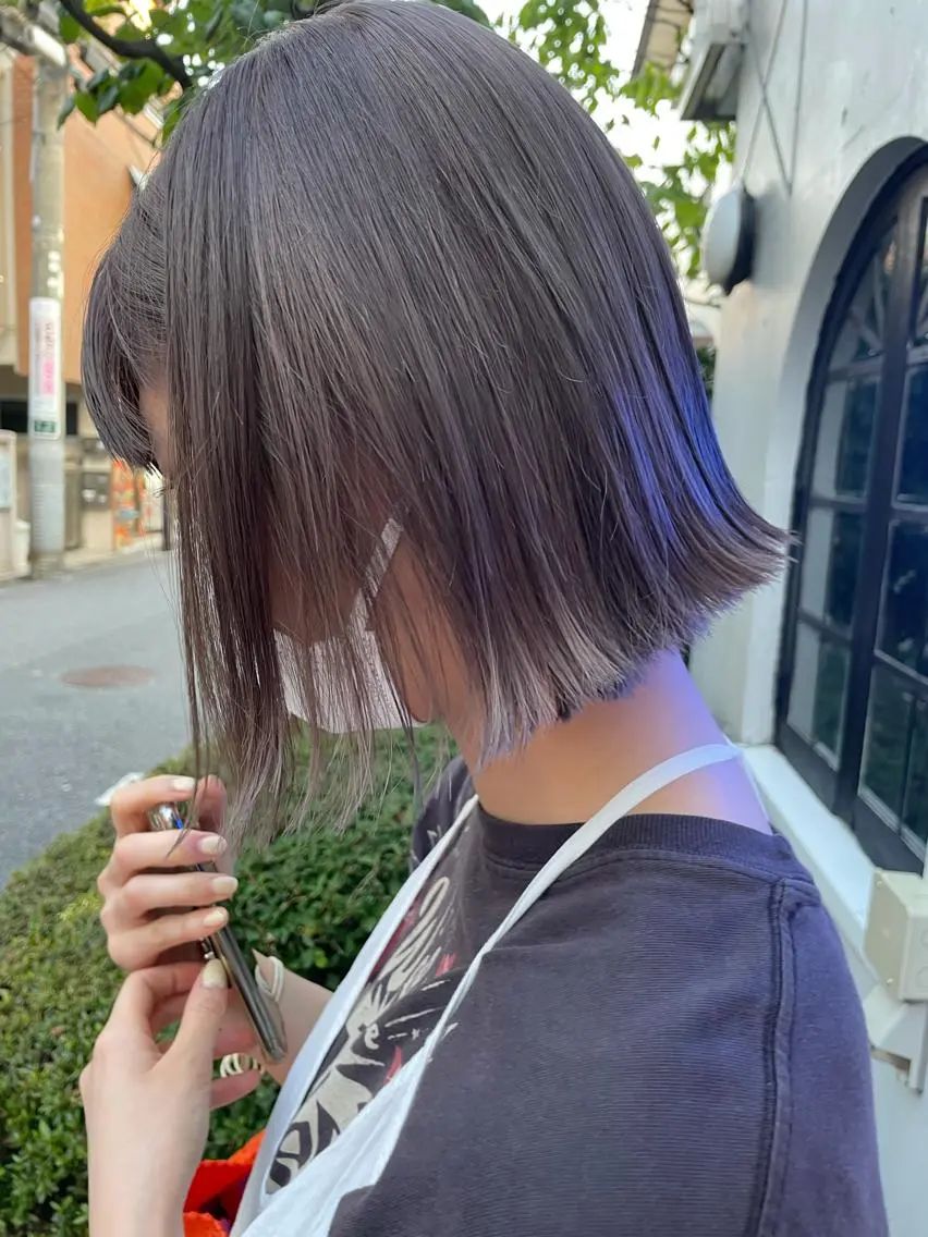 ショート カラー ベージュカラー ミルクティーベージュ hazuki 🌝のヘアスタイル