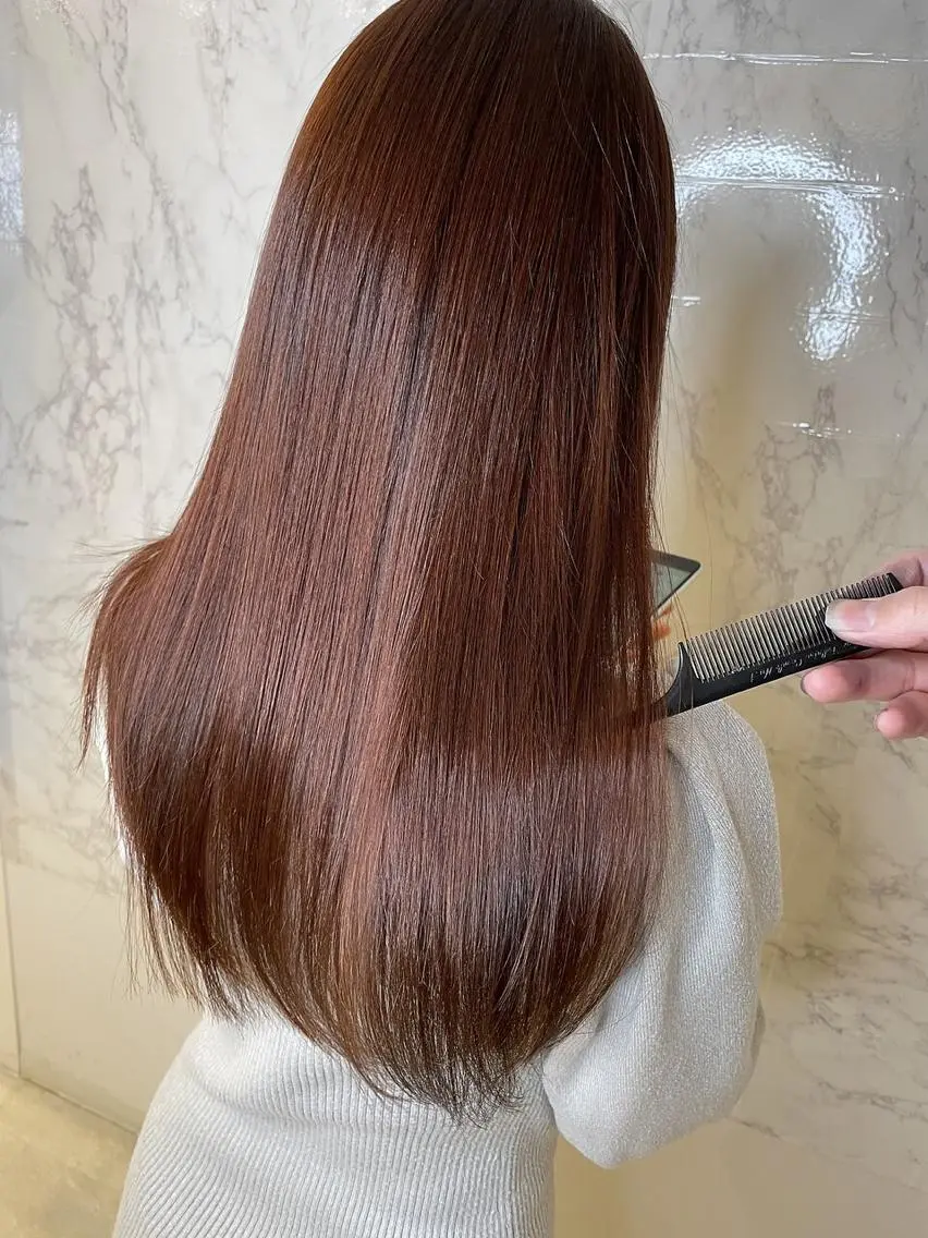 ロング カラー 髪質改善・縮毛矯正 濱　泰賀のヘアスタイル