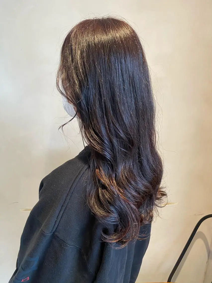 ロング カラー ブリーチ 透明感カラー グレージュ ラベンダーカラー ラベンダーグレージュ カット ヘアカラー トリートメント 🦋店長🦋 ほんさわ みずきのヘアスタイル