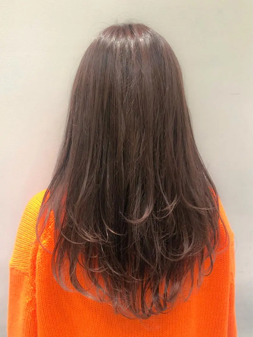 ロング 似合わせ艶髪カラー ❤️ハダユミのヘアスタイル