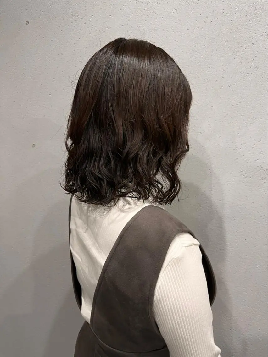 ミディアム パーマ 吉田一輝 外国人パーマのヘアスタイル