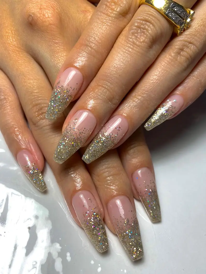 ロング ネイル ジェルネイル ラメ(グリッター) スカルプネイル ハンドネイル LUNE NAILのその他イメージ