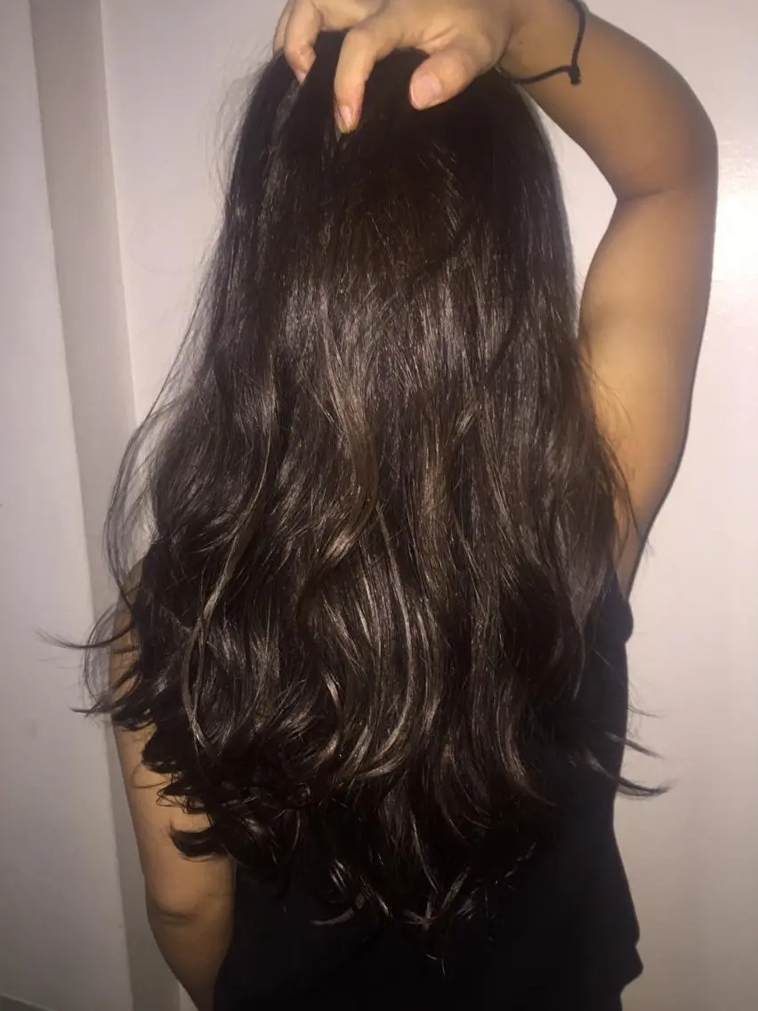 セミロング ロング カラー アッシュ ミント 若杉 諒のヘアスタイル