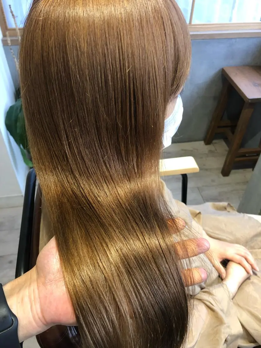 ロング カラー ブリーチカラー🌈 石垣翔太のヘアスタイル