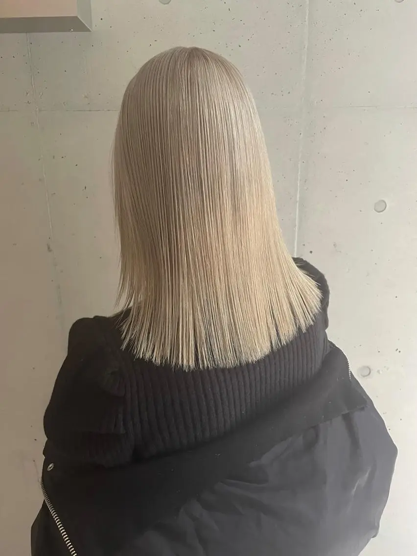 ミディアム カラー ヘアカラー トリートメント 仲山 和希のヘアスタイル