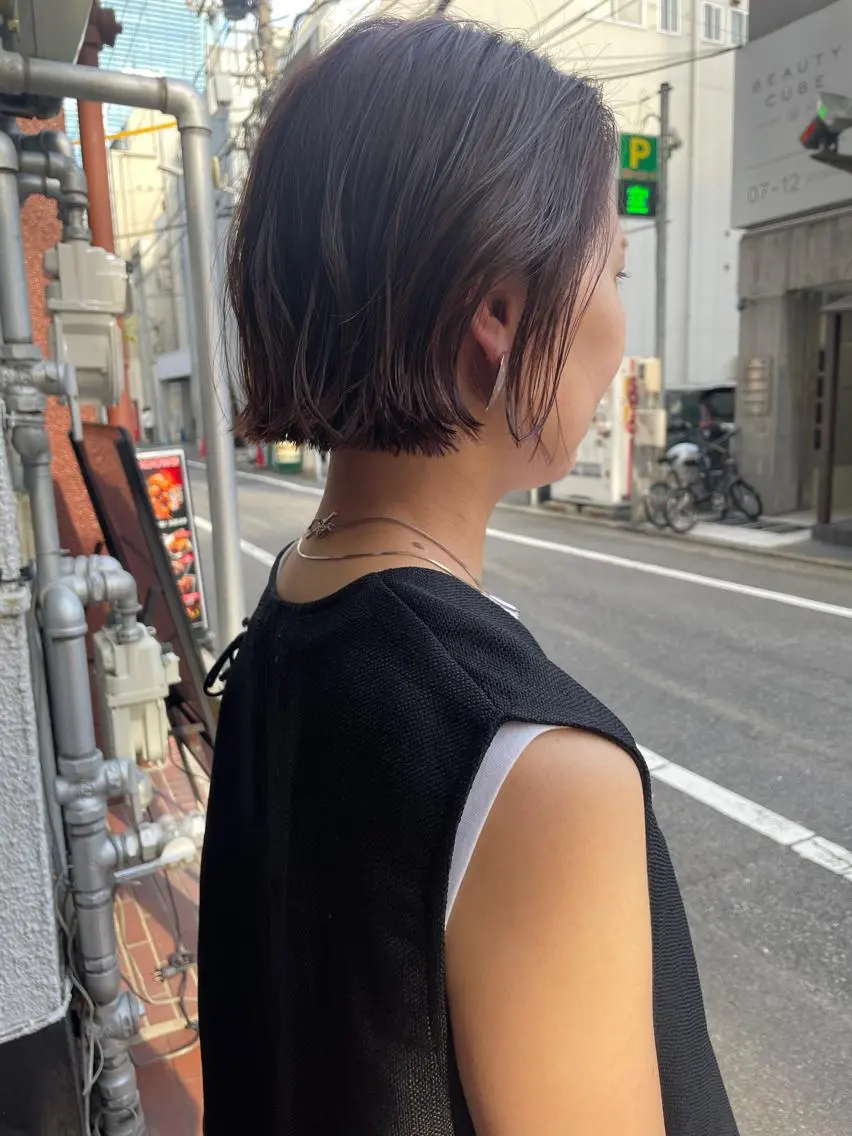 ショート カット ヘアカラー トリートメント ayane⭐️ボブ・ ショート・パーマのヘアスタイル