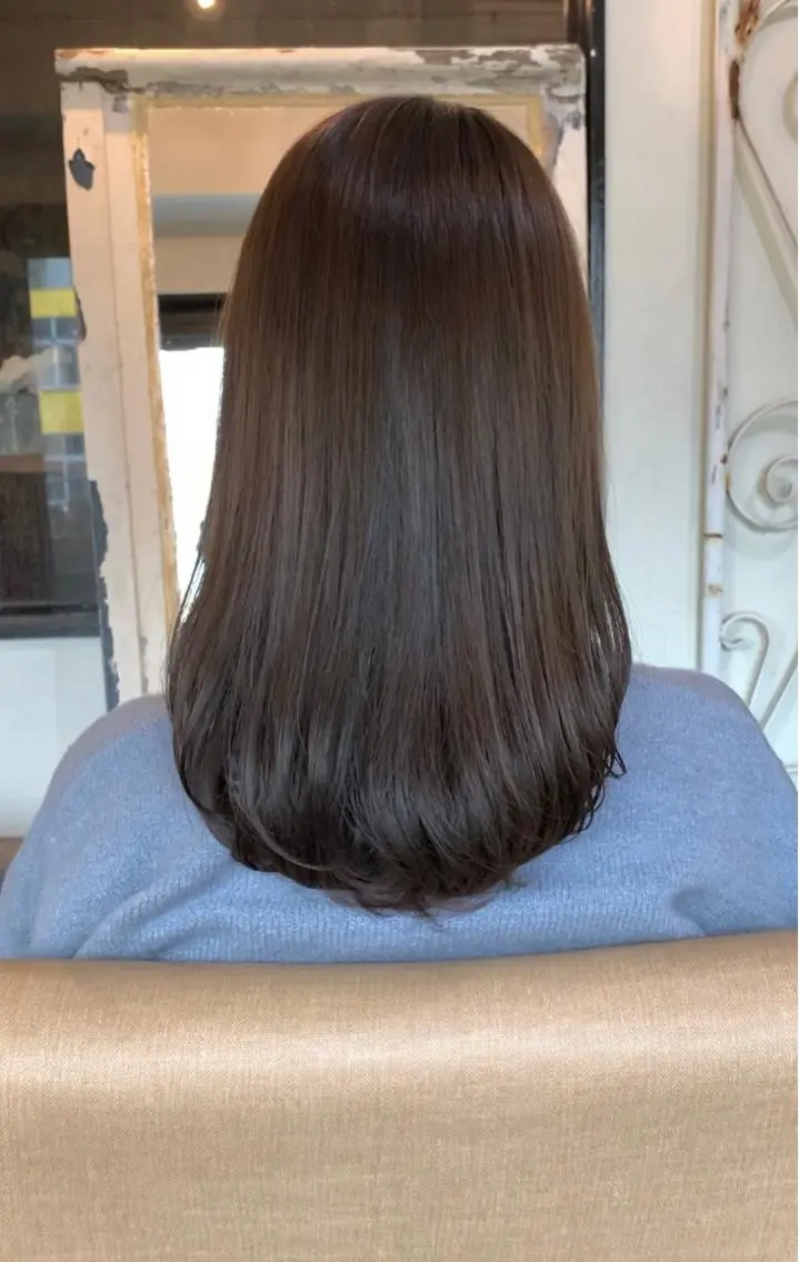 セミロング 縮毛矯正 縮毛矯正 トリートメント ヘッドスパ ＊くせ毛に特化＊ 【yun】のヘアスタイル