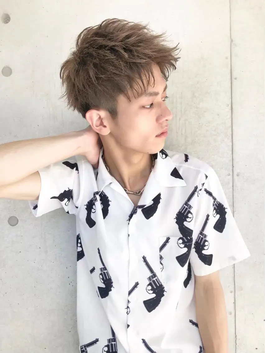 ミディアム カラー パーマ ヘアアレンジ メンズ メンズ特化美容師 aiの眉毛・アイブロウイメージ