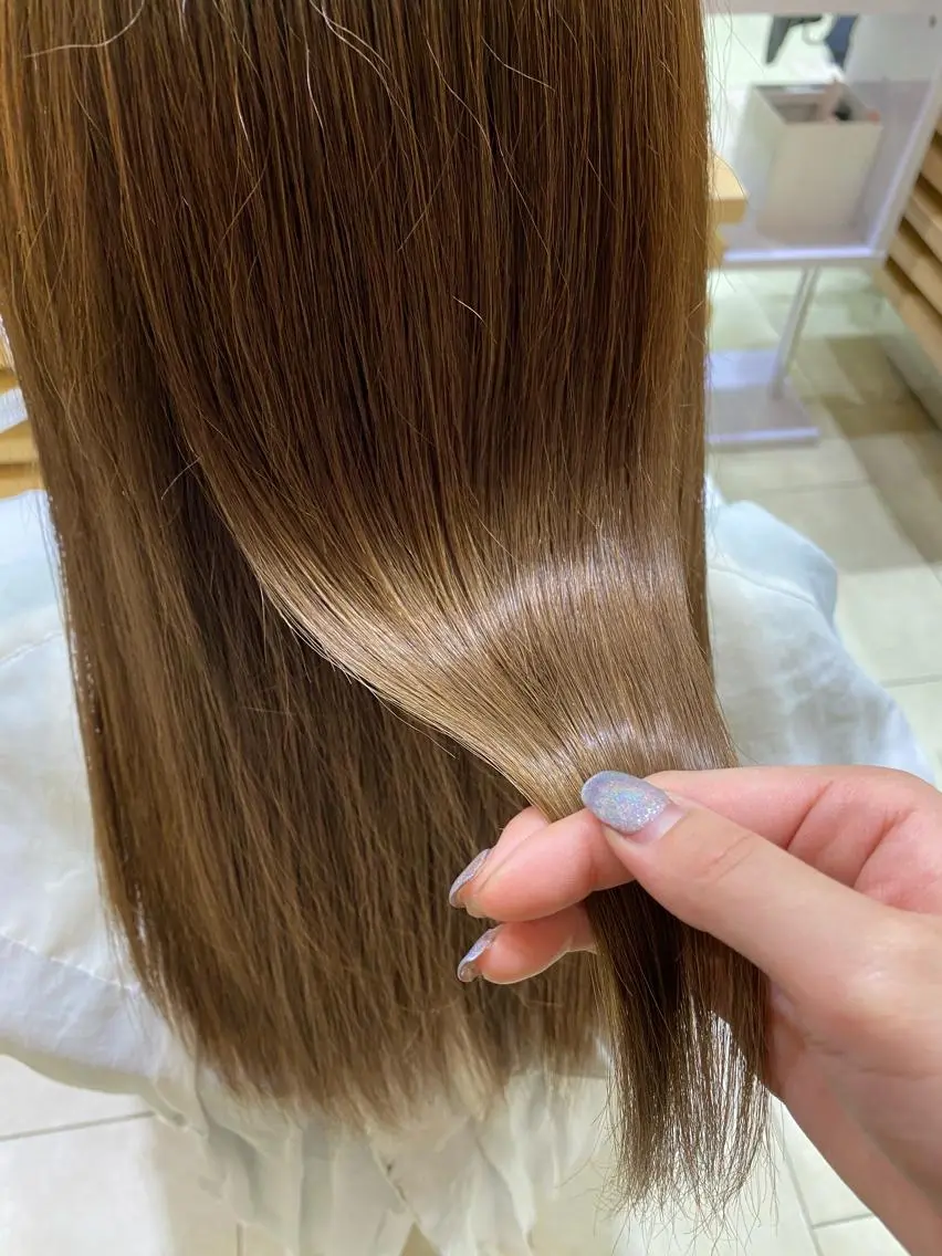 ロング カラー ヘアアレンジ TSUNA 🌙 Lim 五反田のマツエク・マツパデザイン