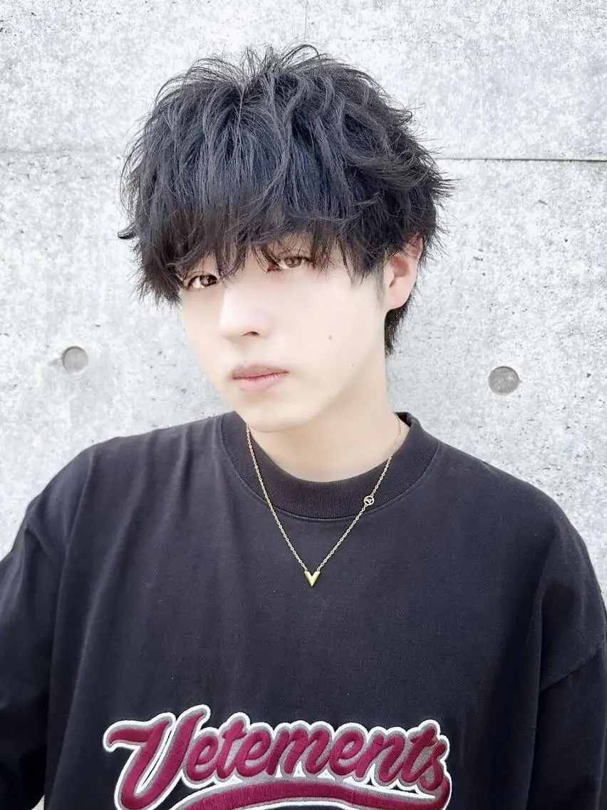 パーマ ショート メンズ ✨【公式】渋谷メンズ サロン BLUCK✨のヘアスタイル
