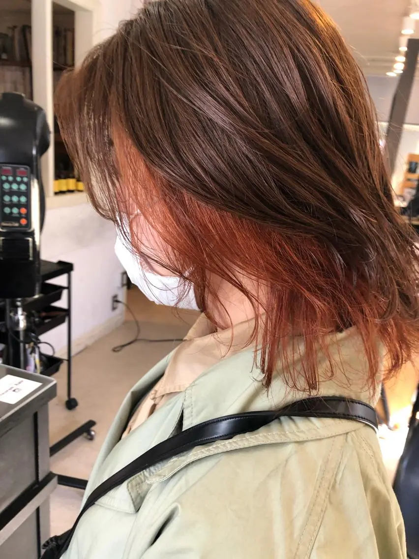 ミディアム カラー eri kinjoのヘアスタイル