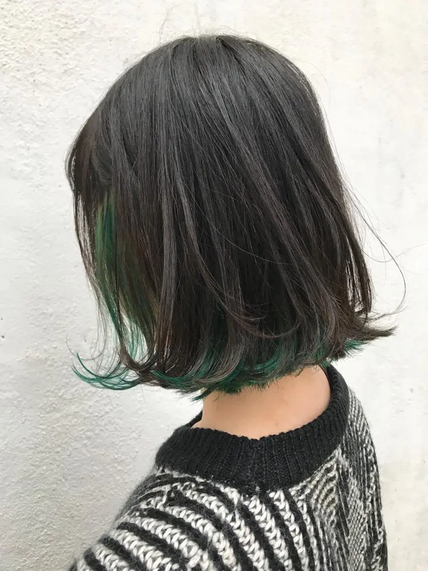 セミロング カラー ヘアアレンジ カット ヘアカラー トリートメント 佐藤 魁人のヘアスタイル