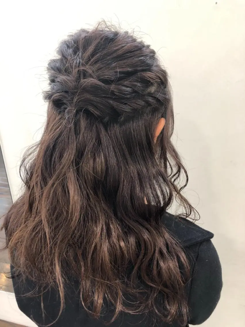 ヘアアレンジ デジタルパーマ🫧 韓国風ヘア🫧サクラのヘアスタイル