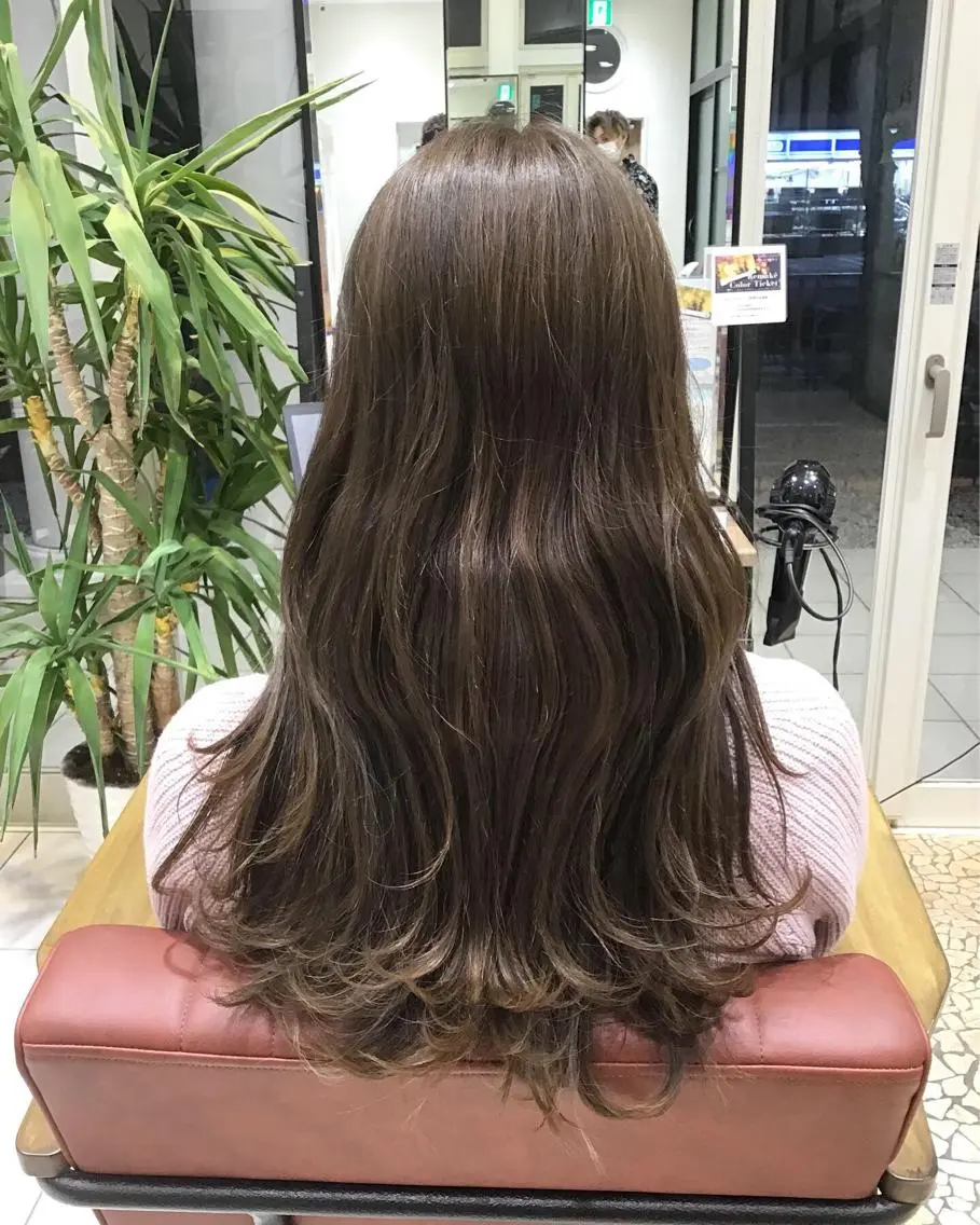 ロング カラー 透明感カラー ハイライトカラー ハイライト GranCieux 水戸/まつパ🧡黒柳のマツエク・マツパデザイン