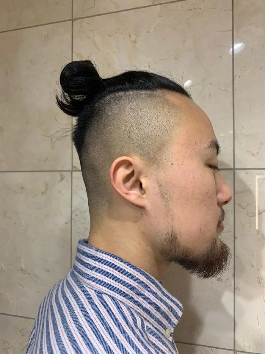 ロング メンズ フェードカット マンバンヘア 刈り上げ ロング 清水　仰士 ROW町田のヘアスタイル