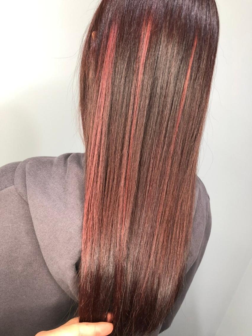 ミディアム カラー アディクシーカラー アッシュ ブルーカラー ダークアッシュ イヤリングカラー トップスタイリスト ✨KIRIKA中野✨のヘアスタイル