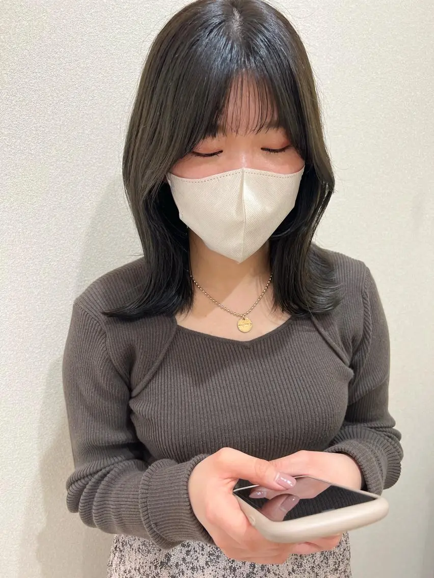 ミディアム エギョモリ 外国人対応 佐久間のヘアスタイル