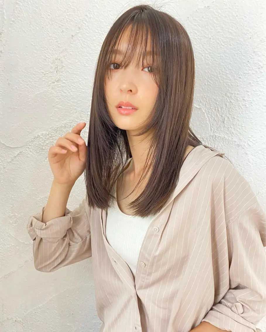 ロング くびれヘア 外国人風カラー トリートメント 夜23時まで予約🉑 reverieあきらのヘアスタイル