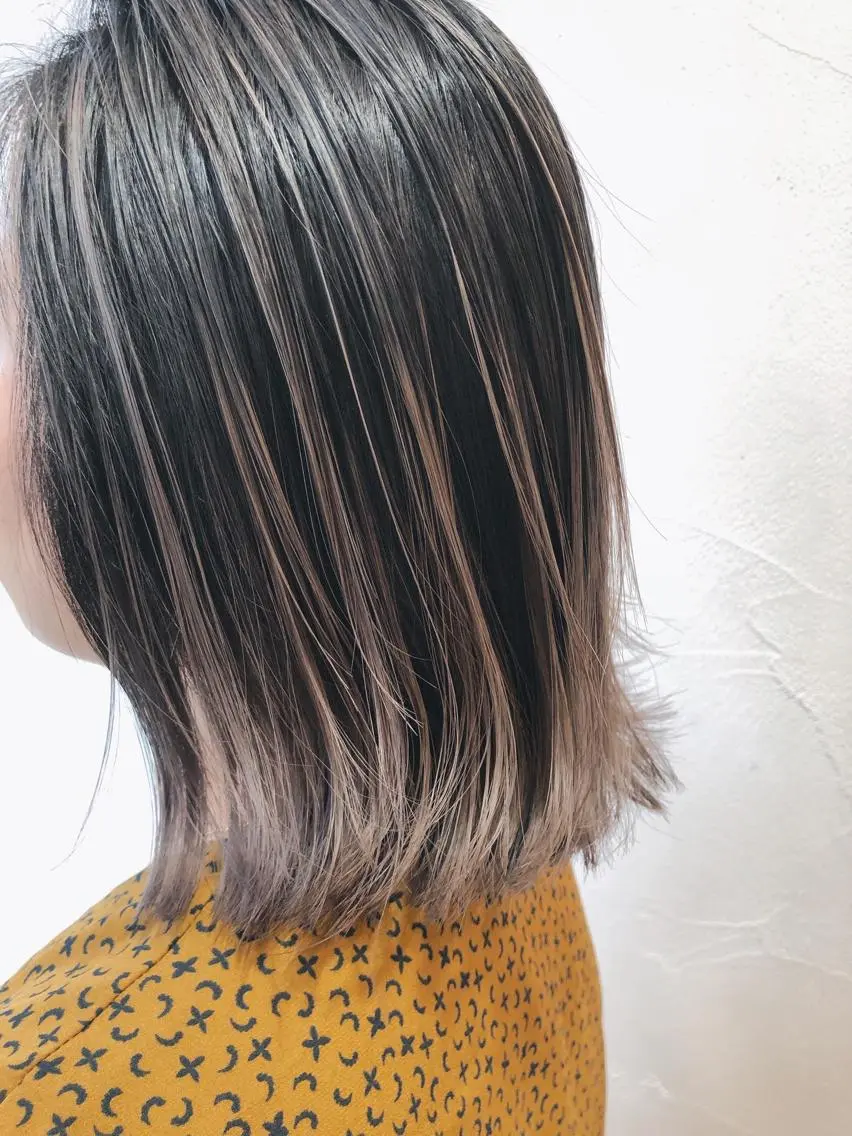 ショート カラー バレイヤージュ レイヤーカット メンズカット特化柏駅 徒歩3分LOUのヘアスタイル