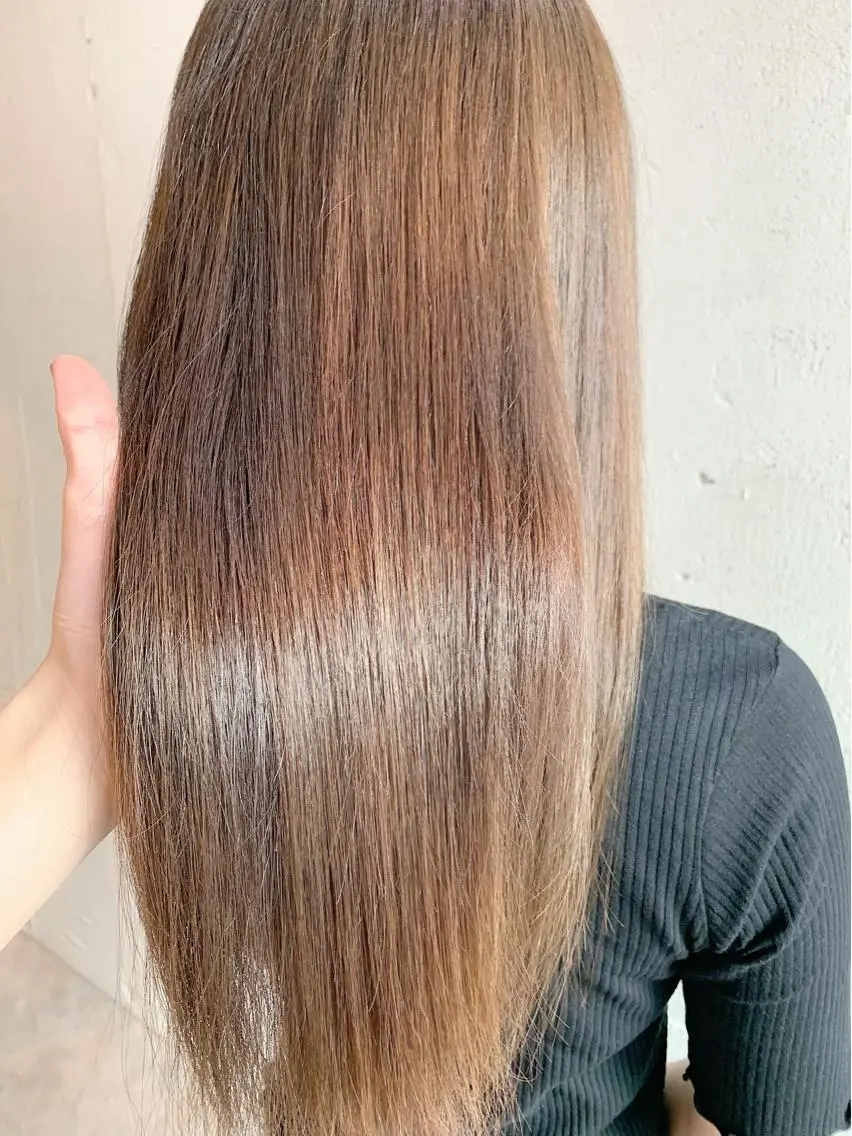 ロング カラー ベージュカラー シアーベージュ 💛丁寧さNo.🥇 🧸片山智裕💛のヘアスタイル