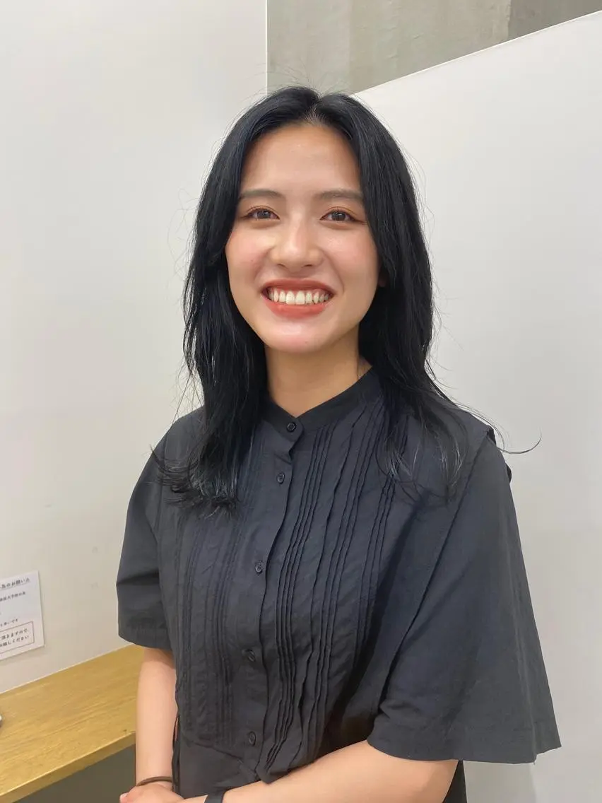 セミロング ヘアアレンジ 韓国好き🇰🇷 美容師MIKUのヘアスタイル