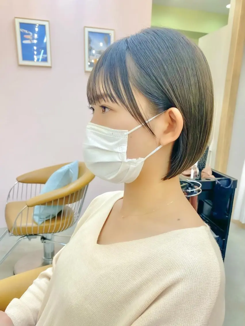 ショート ボブ ♥️ボブ韓国風ヘア ♥️久保田夢美のヘアスタイル