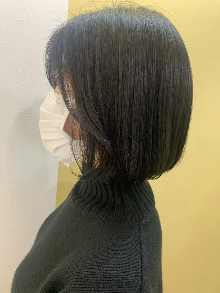 ショート カラー ボブ タンバルモリ 韓国風ヘア hubhair レイヤー/透明感のヘアスタイル