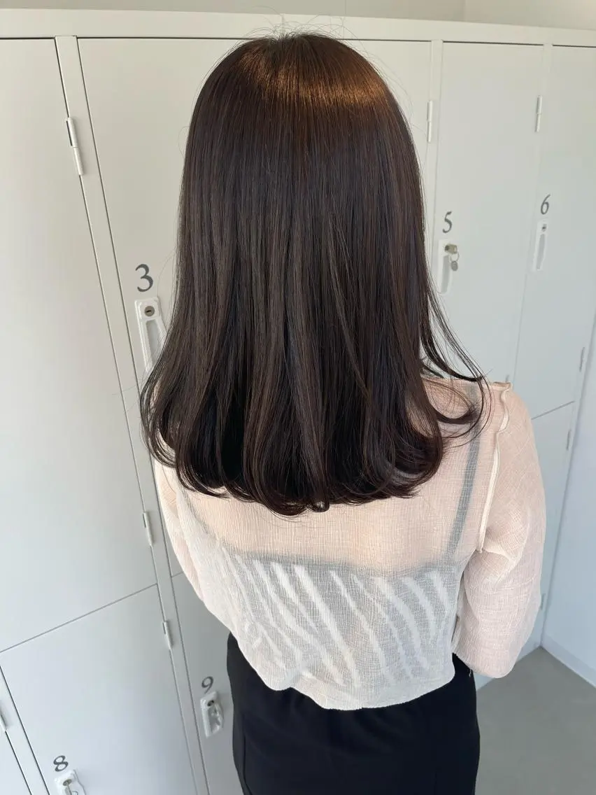 ロング カラー 店長 MANAMI 艶カラー／骨格ボブのヘアスタイル