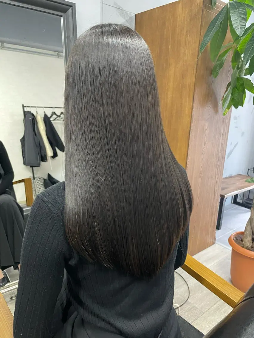 ロング カラー トリートメント 縮毛矯正 パーマモデル募集中 ✨Ukyoのヘアスタイル
