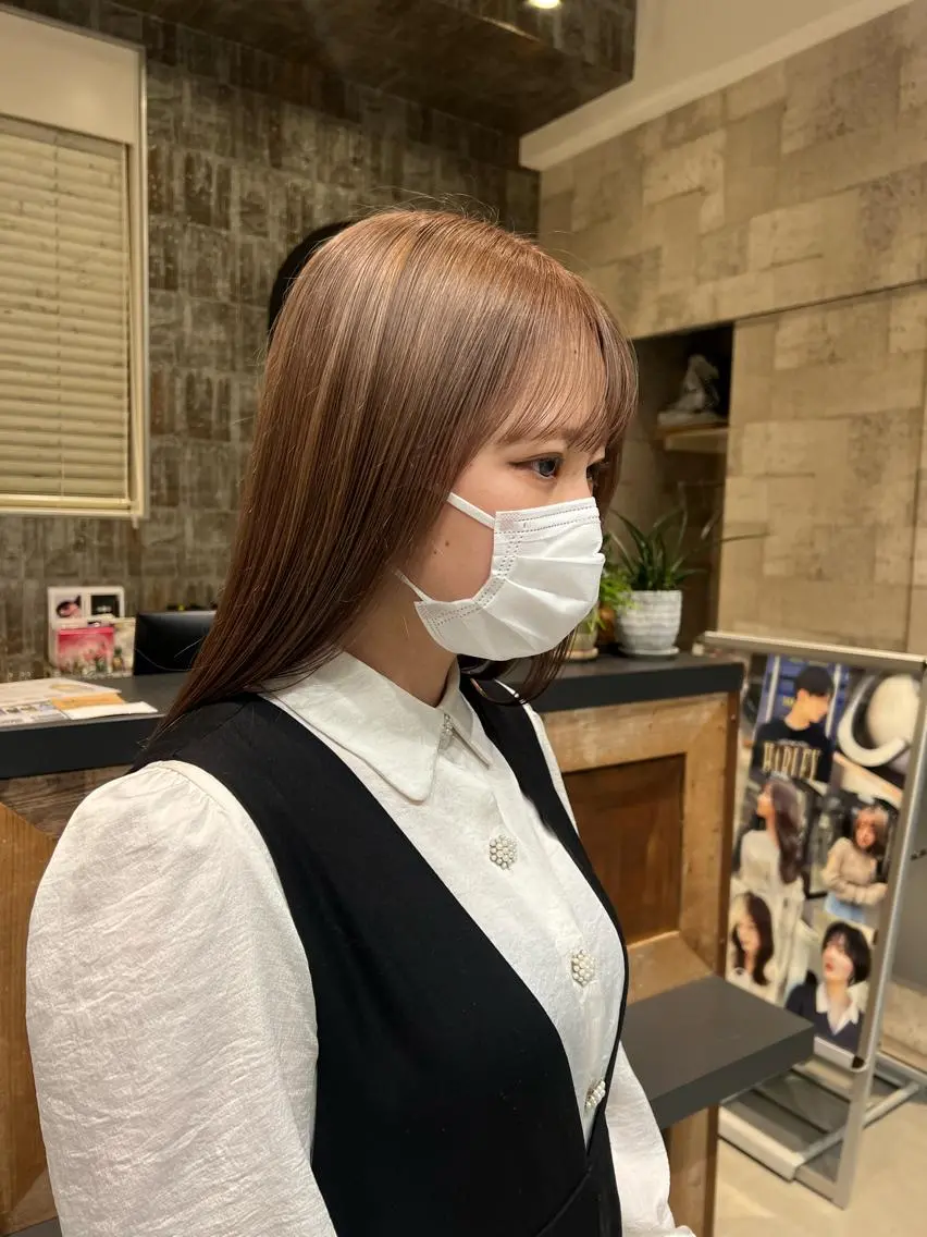 セミロング カラー 🔥メンズパーマ🔥 鈴木 翔斗のヘアスタイル