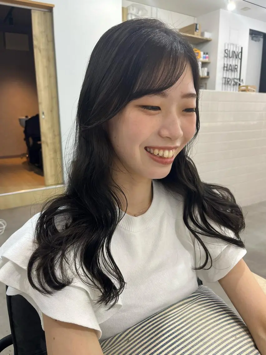 セミロング カラー カット ヘアカラー トリートメント 🌼sunc HINAMI🌼のヘアスタイル