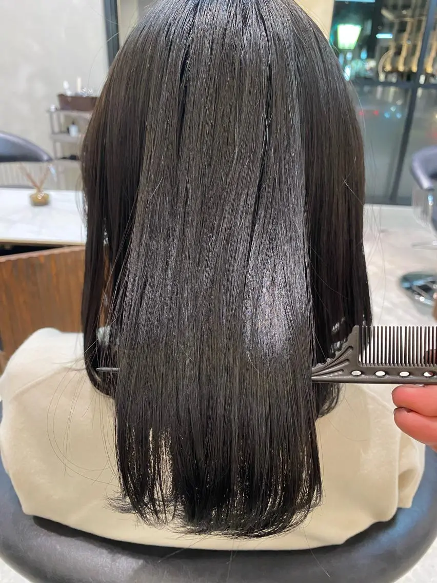 ミディアム 縮毛矯正 木代成 陽太のヘアスタイル