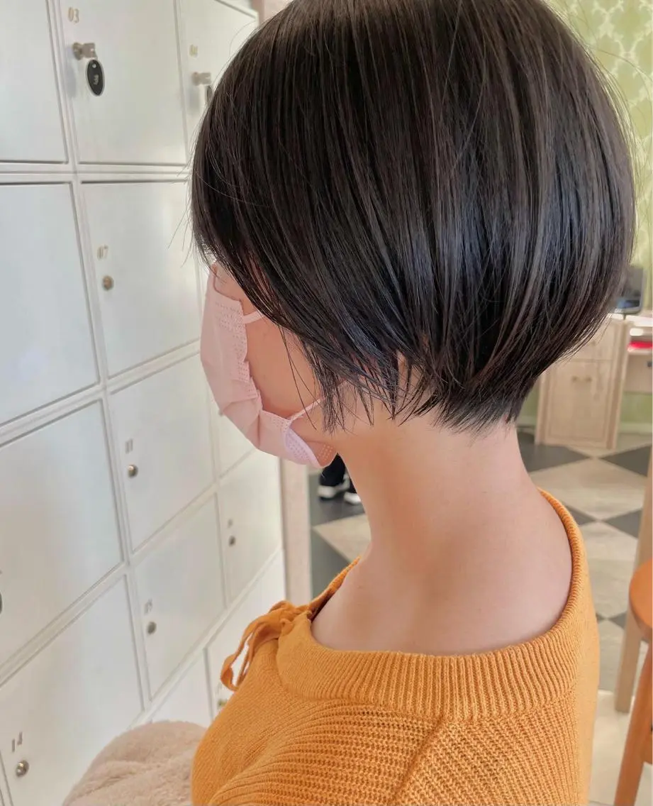 ショート カラー ショートボブ ボブ ショートヘア 鶴岡で縮毛矯正なら お任せ！ハヤシナオミのヘアスタイル