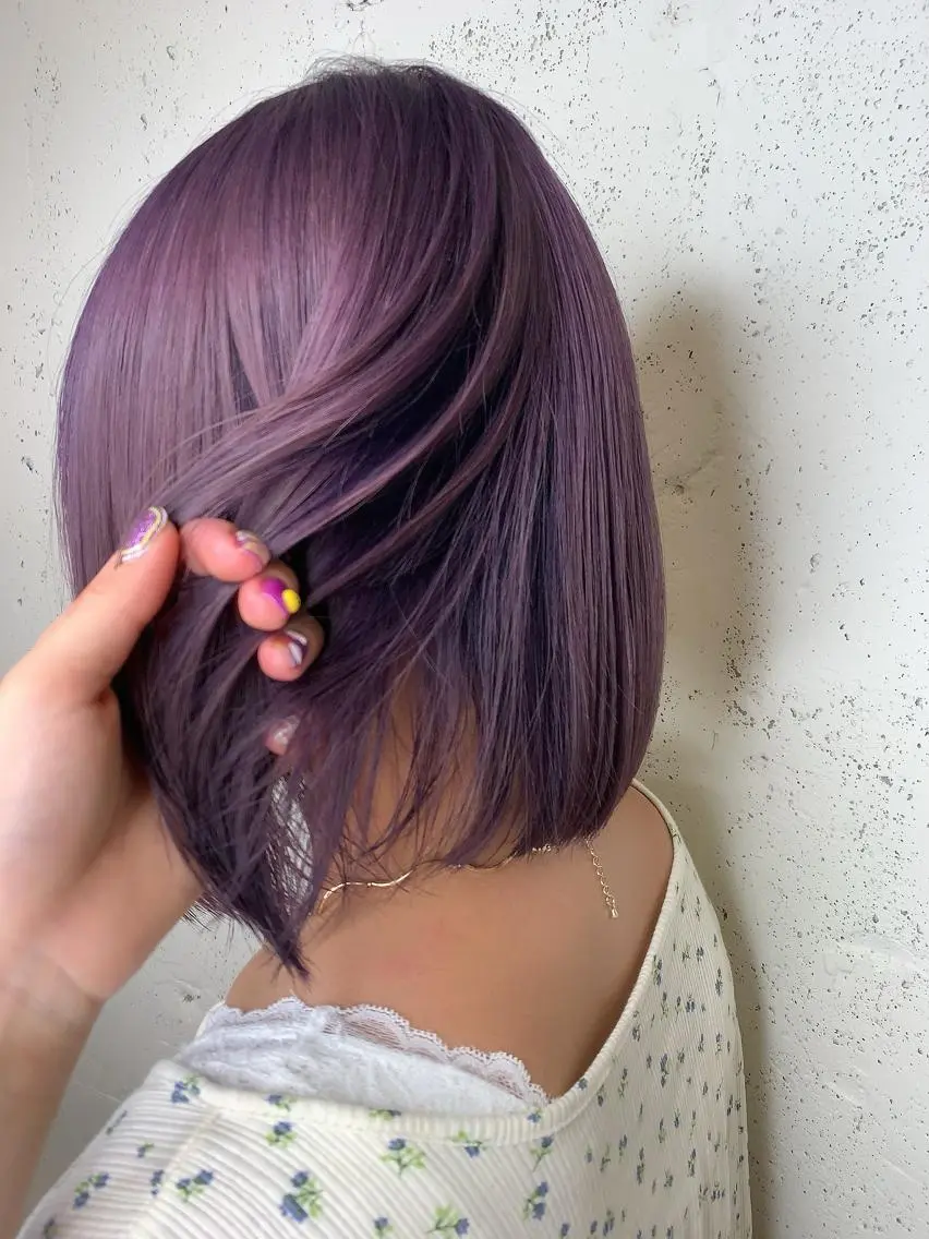 ショート カラー 透明感ハイトーン🦄 キラ🌈のヘアスタイル